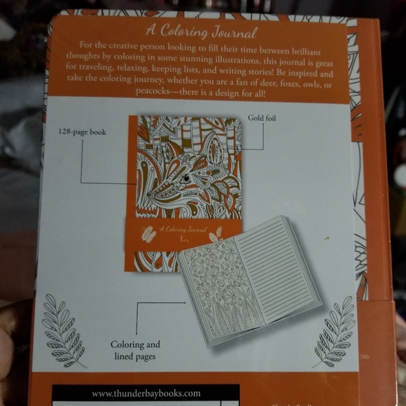 2 in 1: Fox Coloring Journal - Picture 4 of 4